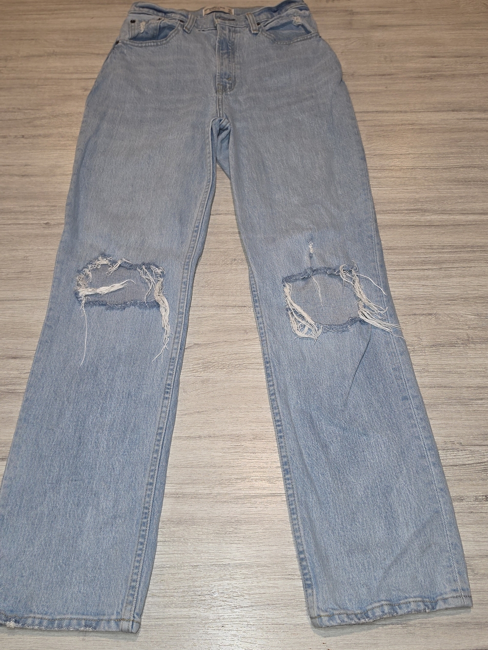 Abercrombie And Fitch 90's Straight High Rise Curve Love Jeans Women's 2 J003